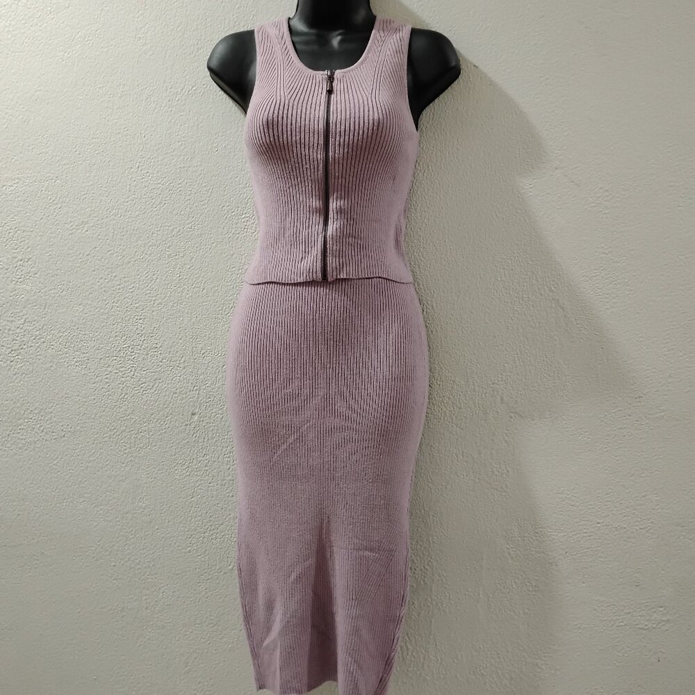 XS - Lavender Two-Piece Skirt Set